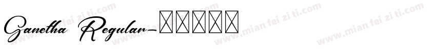 Ganetha Regular字体转换